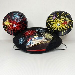 Disney Cruise Line Mouse Ears Embroidered &Beaded Fireworks, One size, Elastic